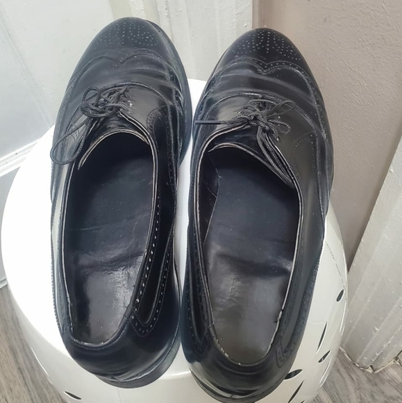 HANOVER MEN'S CLASSICS MASTERFLEX LEATHER WING TIP DRESSY SHOES SIZE 7.5 🌴✌️ - Picture 5 of 16